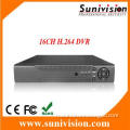 16 channels real time  CIF recording H.264 Digital Video Recorder